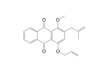 1-Methoxy-2-(2'-methylprop-2'-enyl)-4-(prop-2''-enyloxy)anthraquinone