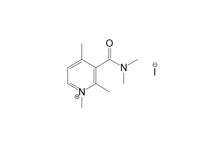 (+/-)-3-(dimethylcarbamoyl)-1,2,4-trimethylpyridinium iodide