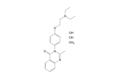 3-{p-[2-(diethylamino)ethoxy]phenyl}-2-methyl-4(3H)-quinazolinone, dihydrochloride, hydrate