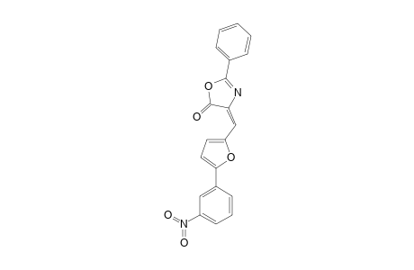 (4E)-4-[[5-(3-NITROPHENYL)-2-FURYL]-METHYLENE]-2-PHENYL-1,3-OXAZOL-5(4H)-ONE