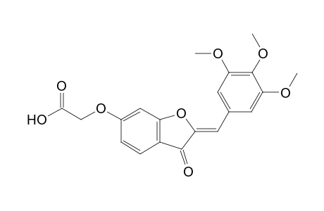 acetic acid, [[(2Z)-2,3-dihydro-3-oxo-2-[(3,4,5-trimethoxyphenyl)methylene]benzofuranyl]oxy]-