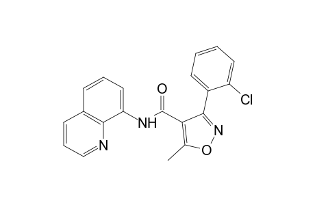 3-(o-chlorophenyl)-5-methyl-N-(8-quinolyl)-4-isoxazolecarboxamide