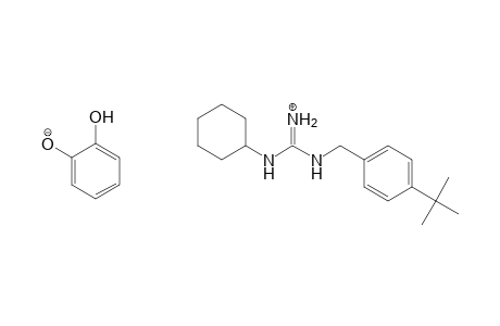 1,2-Benzenediol, compound with N-cyclohexyl-N'-[[4-(1,1-dimethylethyl)phenyl]methyl]guanidine (1:1)