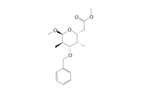 ((2R,3S,4S,5R,6S)-4-Benzyloxy-6-methoxy-3,5-dimethyl-tetrahydro-pyran-2-yl)-acetic acid methyl ester