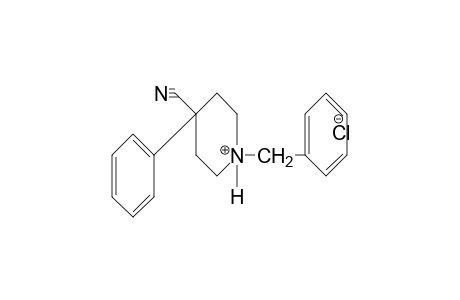 1-benzyl-4-phenylisonipecotonitrile, hydrochloride