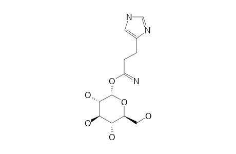 POLYBIOSIDE;3,4,5-TRIHYDROXY-6-(HYDROXYMETHYL)-1-ALPHA-TETRAHYDRO-2-H-PYRAN-2-YL_3-(1-H-IMIDAZOL-4-YL)-PROPANIMIDATE