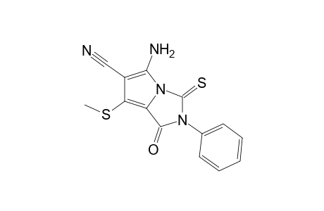 5-amino-4-cyano-3-(methylthio)-N-phenyl-1-thiopyrrole-1,2-dicarboximide