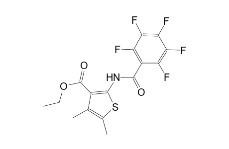 Ethyl 4,5-dimethyl-2-[(2,3,4,5,6-pentafluorobenzoyl)amino]-3-thiophenecarboxylate