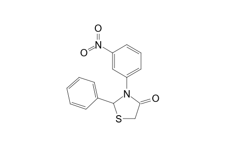 3-(3-nitrophenyl)-2-phenyl-1,3-thiazolidin-4-one
