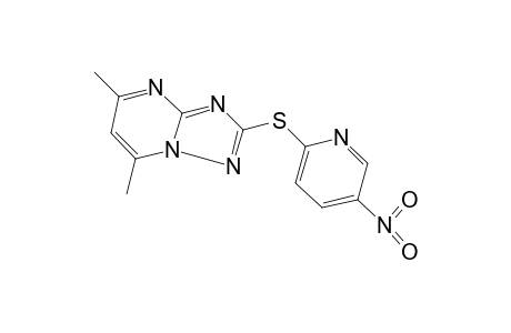 5,7-DIMETHYL-2-[(5-NITRO-2-PYRIDYL)THIO]-s-TRIAZOLO[1,5-a]PYRIMIDINE