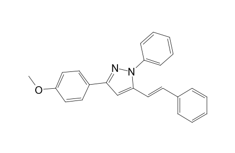 3-(4-METHOXYPHENYL)-1-PHENYL-5-STYRYLPYRAZOLE
