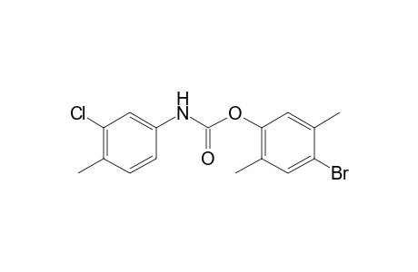 3-chloro-4-methylcarbanilic acid, 4-bromo-2,5-xylyl ester