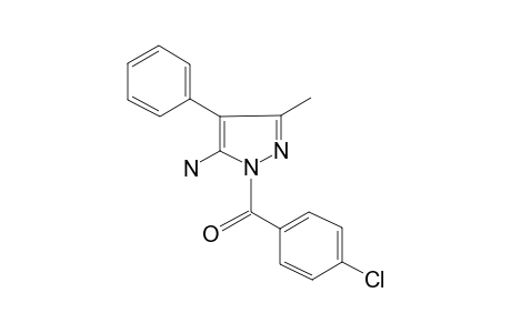 (5-Amino-3-methyl-4-phenyl-1-pyrazolyl)-(4-chlorophenyl)methanone