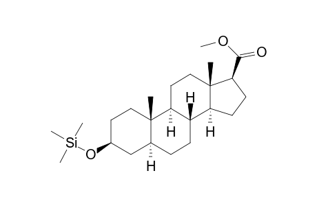 3.BETA.-[(TRIMETHYLSILYL)OXY]-5-.ALPHA.ANDROSTANE-17.BETA.-CARBOXYLATE METHYLESTER