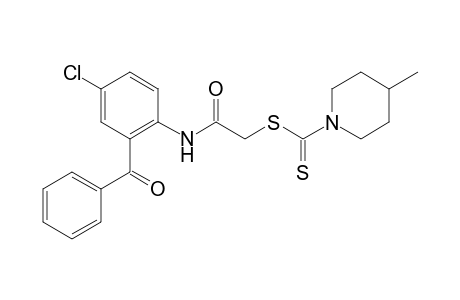 2-(2-Benzoyl-4-chloroanilino)-2-oxoethyl 4-methyl-1-piperidinecarbodithioate