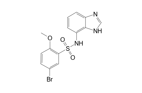 Benzenesulfonamide, N-(1H-1,3-benzimidazol-7-yl)-5-bromo-2-methoxy-