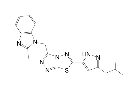 1H-benzimidazole, 2-methyl-1-[[6-[3-(2-methylpropyl)-1H-pyrazol-5-yl][1,2,4]triazolo[3,4-b][1,3,4]thiadiazol-3-yl]methyl]-