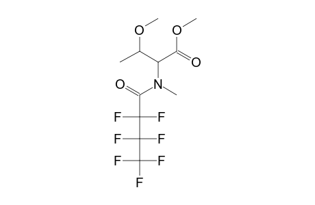 N-Methyl-N-heptafluorobutyryl-L-threonine, methyl ether, methyl ester