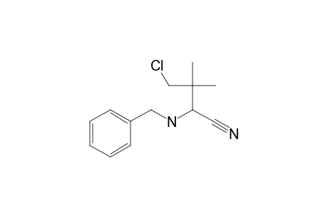 2-(Benzylamino)-4-chloro-3,3-dimethyl-butanenitrile