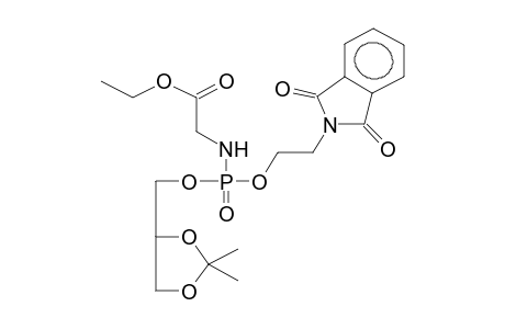 1,2-o,o'-Isopropylideneglycerol, 3-carboethoxymethylamido-N-phthaloylaminoethylphosphate