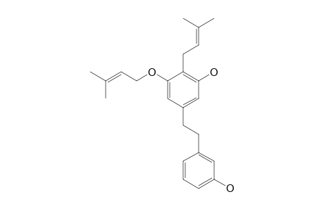 GLEPIDOTIN-D;2-(3-METHYL-2-BUTENYL)-3-O-(3-METHYL-2-BUTENYL)-5-[2-(3-HYDROXYPHENYL)-ETHYL]-1,3-BENZENEDIOL