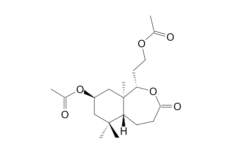 2-BETA,12-DIACETOXY-13,14,15,16,17-PENTANOR-ENT-LABDANE-8-OXA-9-OXO