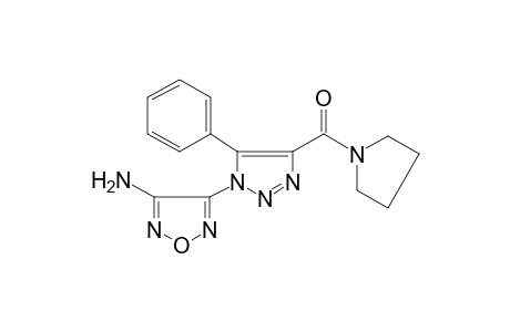 1,2,5-oxadiazol-3-amine, 4-[5-phenyl-4-(1-pyrrolidinylcarbonyl)-1H-1,2,3-triazol-1-yl]-