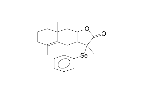 NAPHTHO[2,3-B]FURAN-2(3H)-ONE, 3A,4,6,7,8,8A,9,9A-OCTAHYDRO-3,5,8A-TRIMETHYL-3-(PHENYLSELENO)-