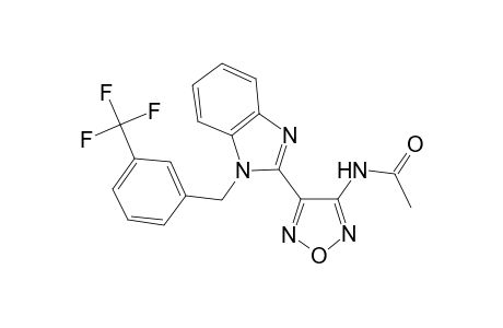 N-(4-(1-[3-(Trifluoromethyl)benzyl]-1H-benzimidazol-2-yl)-1,2,5-oxadiazol-3-yl)acetamide