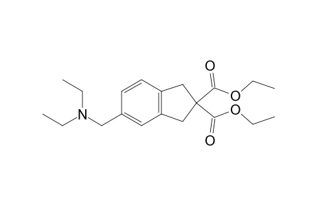 5-(Diethylaminomethyl)-1,3-dihydroindene-2,2-dicarboxylic acid diethyl ester