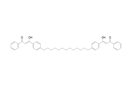 3-Hydroxy-3-(4-(13-[4-(1-hydroxy-3-oxo-3-phenyl-propenyl)-phenyl]-tridecyl)-phenyl)-1-phenyl-prop-2-en-1-one
