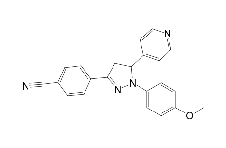 4-[1-(4-methoxyphenyl)-5-(4-pyridyl)-2-pyrazolin-3-yl]benzonitrile