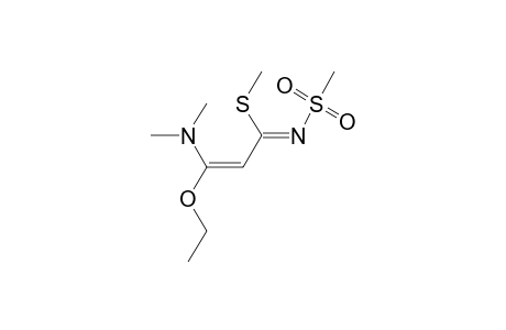 2-Propenimidothioic acid, 3-(dimethylamino)-3-ethoxy-N-(methylsulfonyl)-, methyl ester