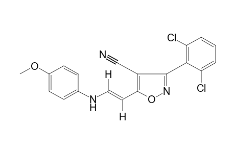 trans-5-[2-(p-ANISIDINO)VINYL]-3-(2,6-DICHLOROPHENYL)-4-ISOXAZOLECARBONITRILE