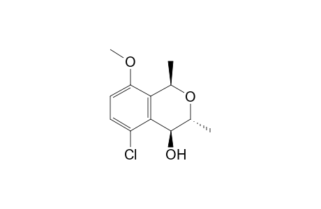 REL-(1R,3R,4S)-5-CHLORO-4-HYDROXY-8-METHOXY-1,3-DIMETHYLISOCHROMANE