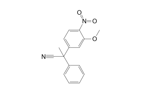 1-Cyano-1-phenyl-1-(3-methoxy-4-nitrophenyl)ethane