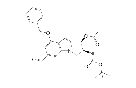 (1S,2S)-1-Acetoxy-8-benzyloxy-2-(tert-butyloxycarbonylamino)-2,3-dihydro-1H-pyrrolo[1,2-a]indole-6-carboxaldehyde