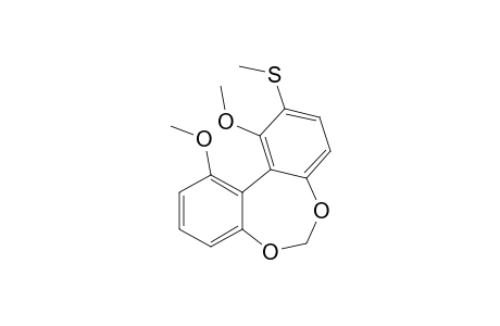 1,11-Dimethoxy-2-methylthio-6H-dibenzo[d,f]-1,3-dioxepin