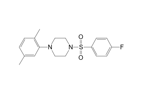 1-(2,5-Dimethylphenyl)-4-[(4-fluorophenyl)sulfonyl]piperazine