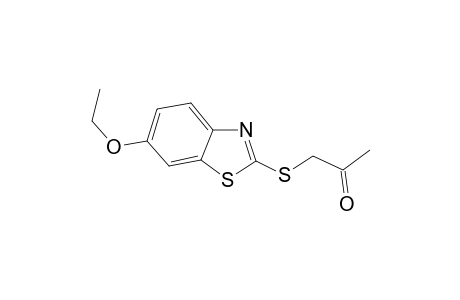 Propan-2-one, 1-(6-ethoxy-2-benzothiazolylthio)-