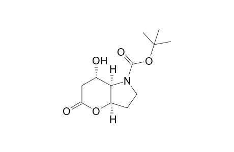 (3aR,7S,7aR)-7-hydroxy-5-keto-2,3,3a,6,7,7a-hexahydropyrano[3,2-b]pyrrole-1-carboxylic acid tert-butyl ester