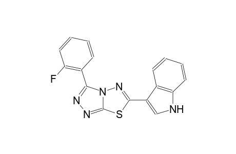 1H-indole, 3-[3-(2-fluorophenyl)[1,2,4]triazolo[3,4-b][1,3,4]thiadiazol-6-yl]-