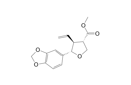 METHYL_(3RS,4SR,5SR)-5-(1,3-BENZODIOXOL-5-YL)-4-ETHENYL-TETRAHYDROFURAN-3-CARBOXYLATE