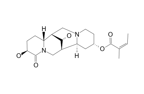 PEARSONINE;3-BETA,8-ALPHA-DIHYDROXY-LUPANINE-13-ALPHA-ANGELATE;(Z)-2-METHYL-2-BUTENOIC-ACID-[2S-(2-ALPHA,7-BETA,7A-BETA,10-BETA,14-BETA,14A-ALPHA)]