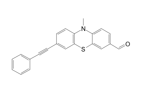 3-Formyl-N-methyl-9-[phenylethynyl]dibenzo[2,3-a : 5,6-a'] (1,4)-thiazine