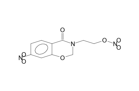 nitric acid 2-(4-keto-7-nitro-2H-1,3-benzoxazin-3-yl)ethyl ester