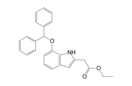 2-(7-benzhydryloxy-1H-indol-2-yl)acetic acid ethyl ester