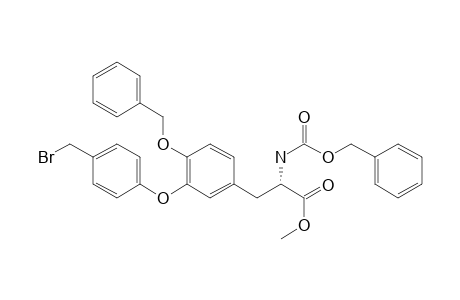 L-Tyrosine, 3-[4-(bromomethyl)phenoxy]-N-[(phenylmethoxy)carbonyl]-o-(phenylmethyl)-, methyl ester