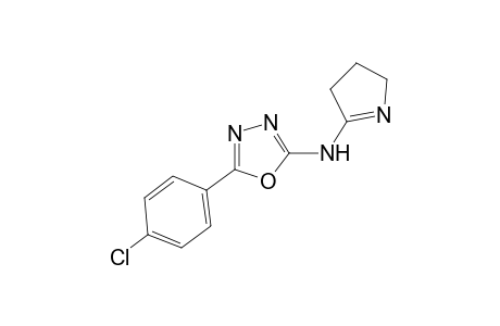 [5-(4-Chloro-phenyl)-[1,3,4]oxadiazol-2-yl]-(4,5-dihydro-3H-pyrrol-2-yl)-amine