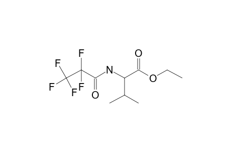 L-Valine, N-pentafluoropropionyl-, ethyl ester